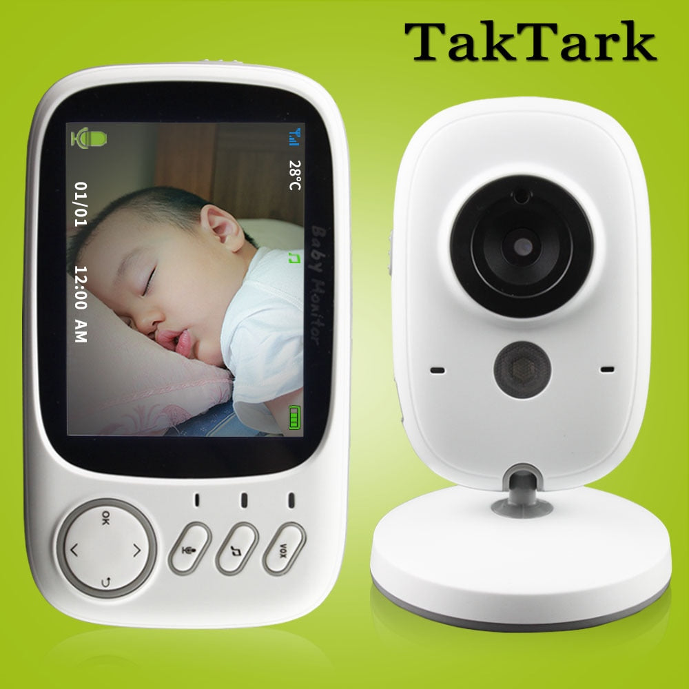 TakTark Babá Eletrônica 3.2 Sem Fio com Visão Noturna e Sensor de Temperatura - TragoBarato